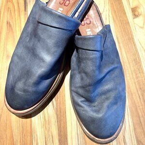 A.S.98 Black Leather Mules